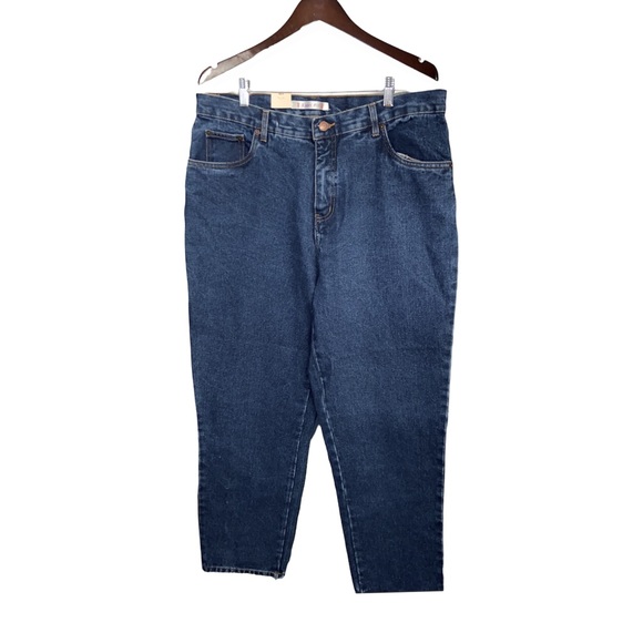 Vintage Bill Blass Dark Wash Easy Fit Mom Jeans - Picture 3 of 10